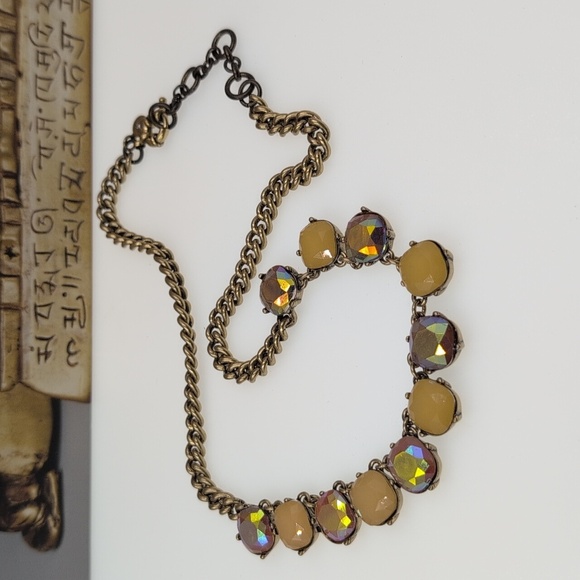 Timeless J. Crew Aurora Borealis  Crystal Statement Necklace Quiet Luxury - Picture 1 of 6